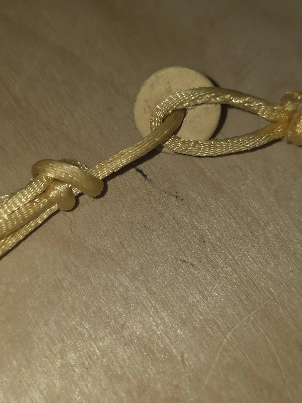 Handmade Crochet Flower Necklace in Mustard, Orange & Taupe